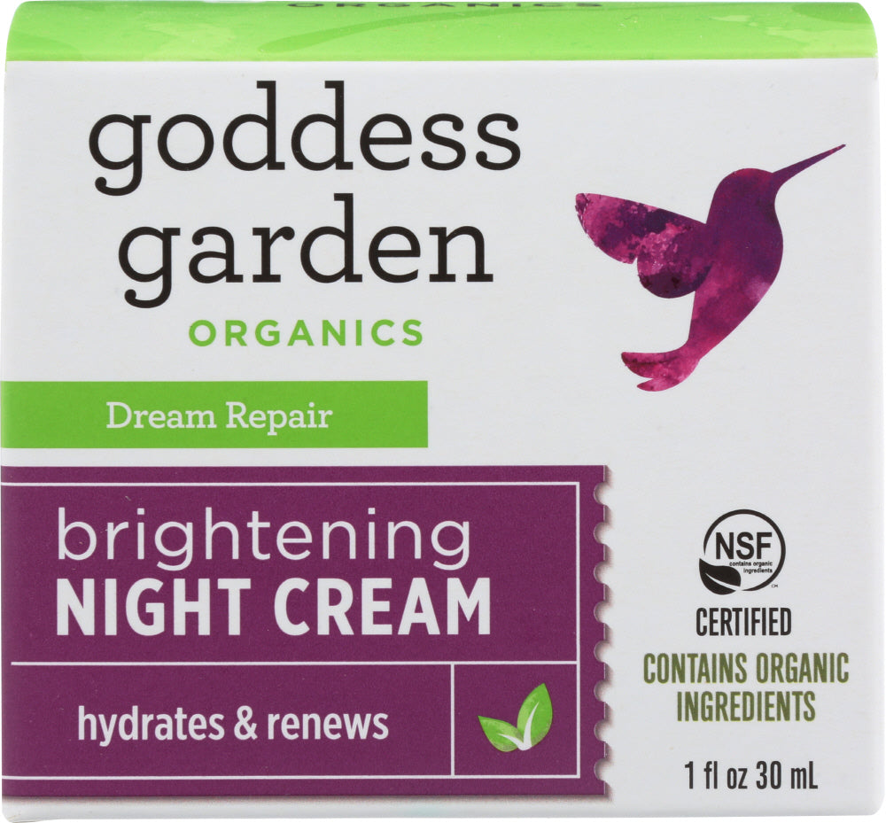 GODDESS GARDEN: Dream Repair Brightening Night Cream, 1 oz - Vending Business Solutions