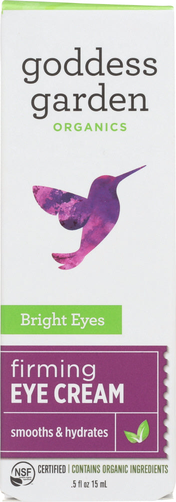 GODDESS GARDEN: Bright Eyes Firming Eye Cream, 0.5 oz - Vending Business Solutions