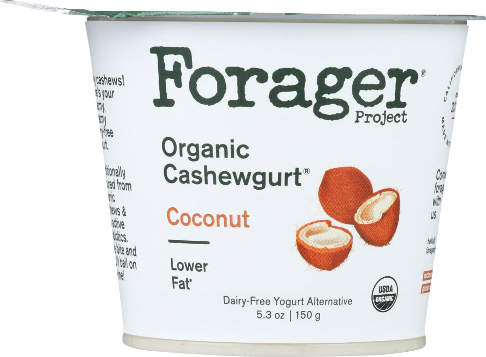 FORAGER: Organic Cashewgurt Coconut, 5.30 oz - Vending Business Solutions