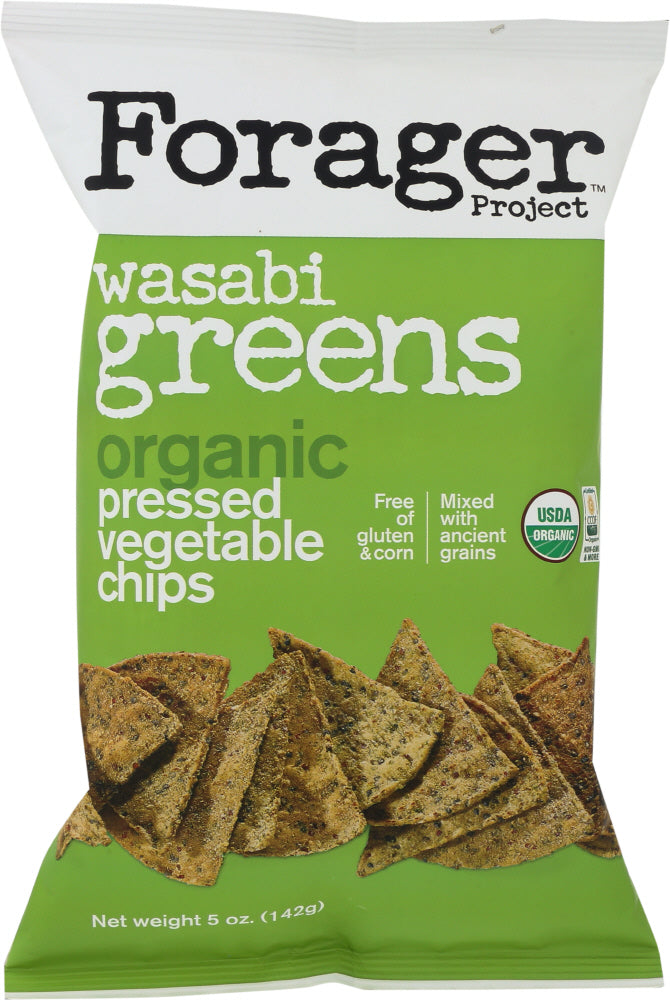 FORAGER: Organic Chips Vegetable Wasabi Greens, 5 oz - Vending Business Solutions