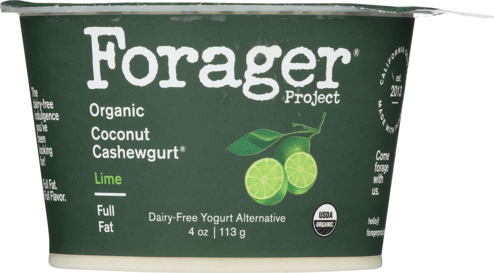 FORAGER: Organic Coconut Cashewgurt Lime, 4 oz - Vending Business Solutions