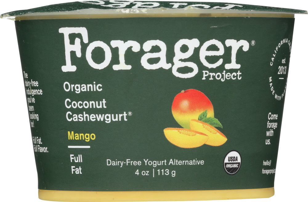 FORAGER: Organic Coconut Cashewgurt Mango, 4 oz - Vending Business Solutions