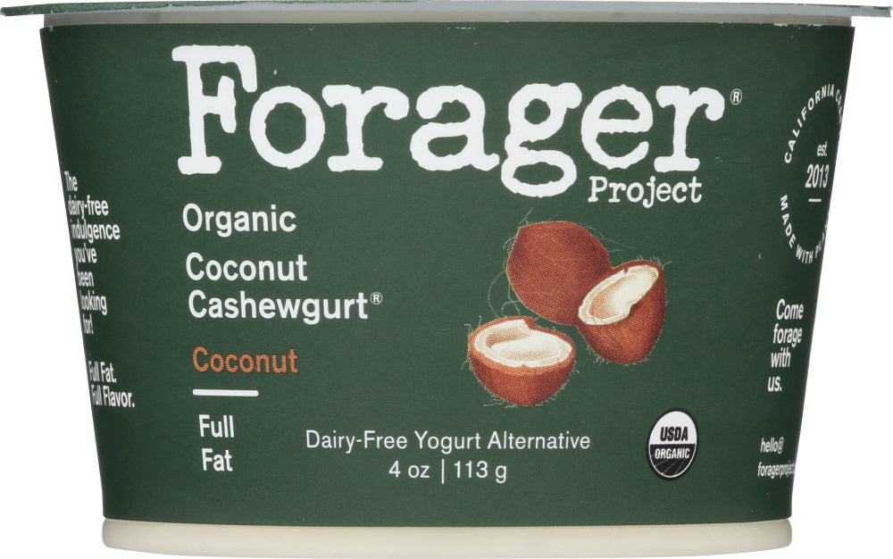 FORAGER: Organic Cashewgurt Coconut, 4 oz - Vending Business Solutions