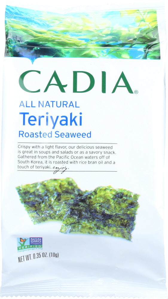 CADIA: Teriyaki Roasted Seaweed, 0.35 oz - Vending Business Solutions