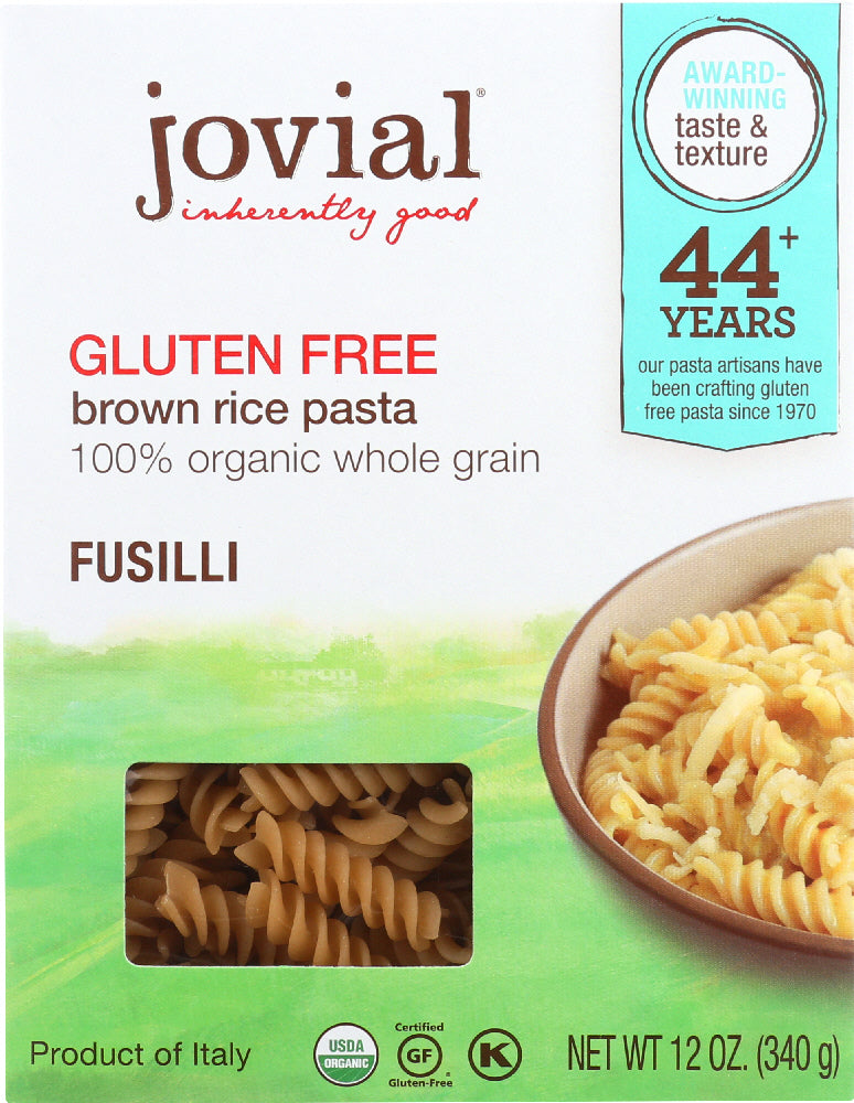 JOVIAL: Organic Gluten Free Brown Rice Fusilli, 12 oz - Vending Business Solutions