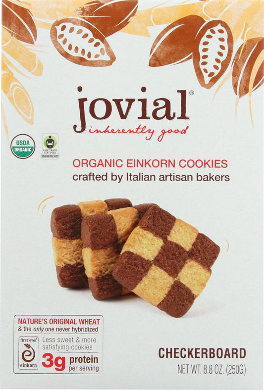 JOVIAL: Organic Checkerboard Einkorn Cookies, 8.8 oz - Vending Business Solutions