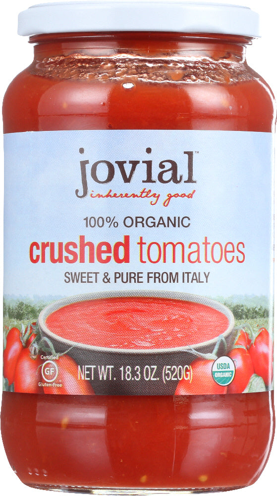 JOVIAL: Organic Crushed Tomatoes, 18.3 Oz - Vending Business Solutions