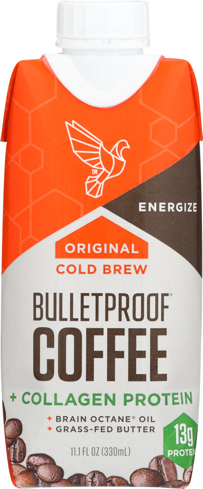 BULLETPROOF: Coffee Cold Brew Original Collagen, 11.1 fo - Vending Business Solutions