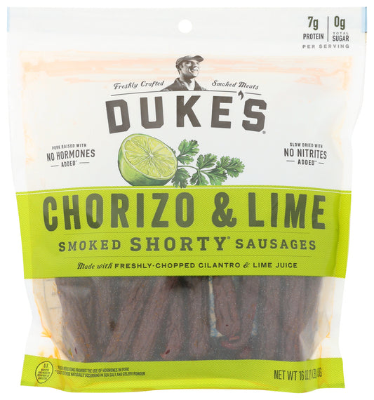DUKES: Sausages Chorizo Lime, 16 oz - Vending Business Solutions