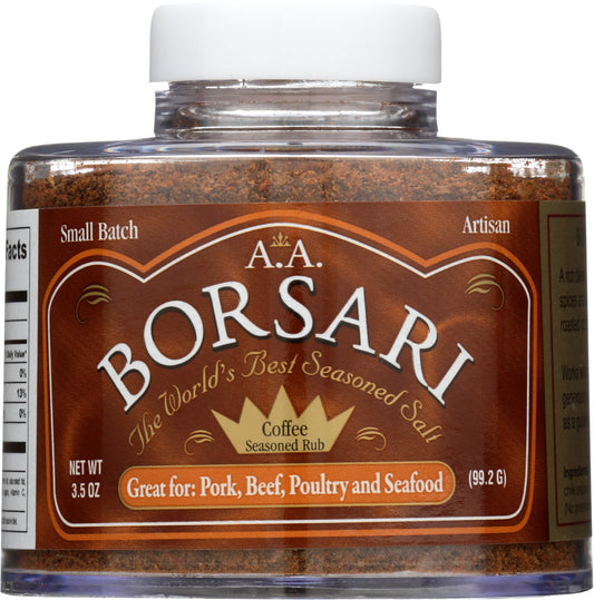 BORSARI: Seasoning Coffee Rub, 3.5 oz - Vending Business Solutions