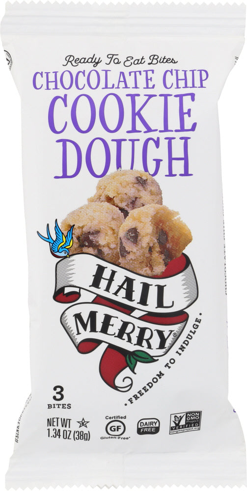 HAIL MERRY: Chocolate Chip Bites, 1.34 oz - Vending Business Solutions