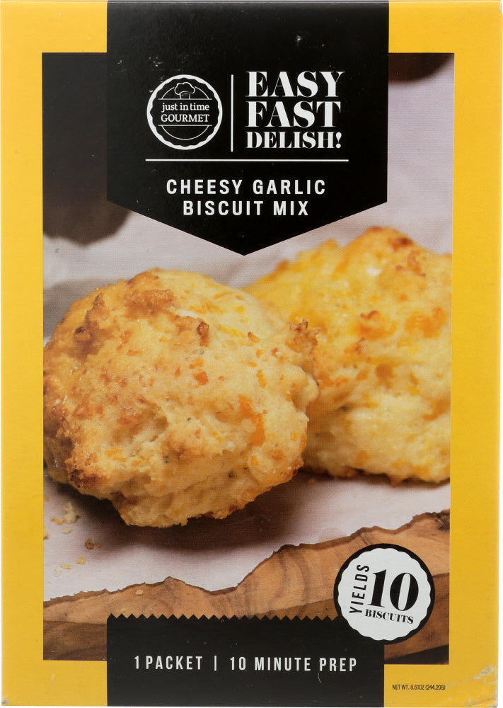 JUST IN TIME GOURMET: Cheesy Garlic Mix Biscuit, 8.61 oz - Vending Business Solutions