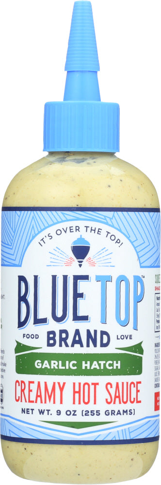 BLUE TOP BRAND: Creamy Hot Sauce Garlic Hatch, 9 oz - Vending Business Solutions