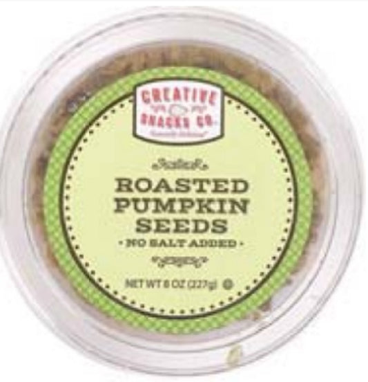 CREATIVE SNACK: Roasted Pumpkin Seed No Salt Cup, 8 oz - Vending Business Solutions