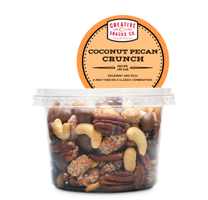 CREATIVE SNACK: Coconut Pecan Crunch Cup, 9 oz - Vending Business Solutions