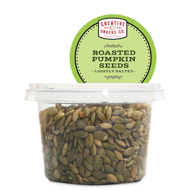 CREATIVE SNACK: Roasted Pumpkin Seeds Salted, 8 oz - Vending Business Solutions