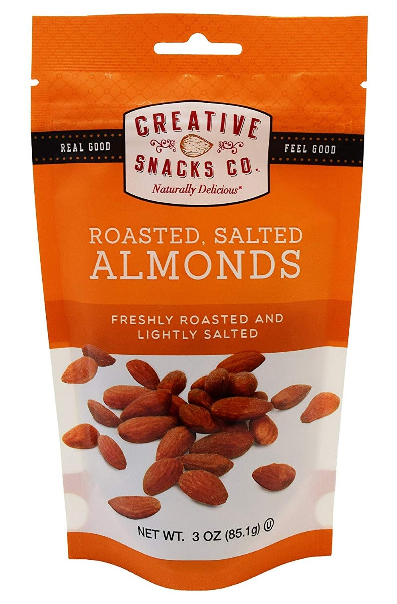 CREATIVE SNACK: Roasted Salted Almonds, 3 oz - Vending Business Solutions