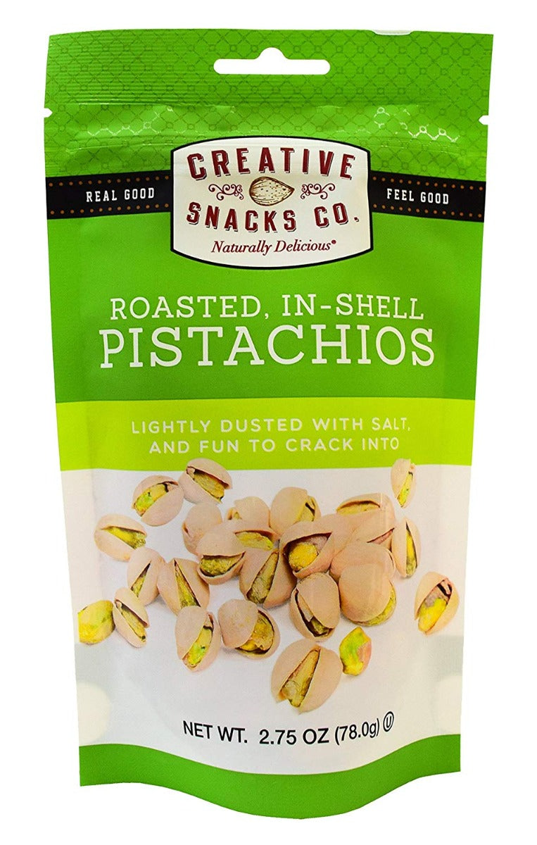 CREATIVE SNACK: Roasted In-Shell Pistachios, 2.75 oz - Vending Business Solutions