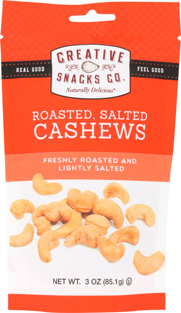 CREATIVE SNACK: Roasted Salted Cashews, 3 oz - Vending Business Solutions