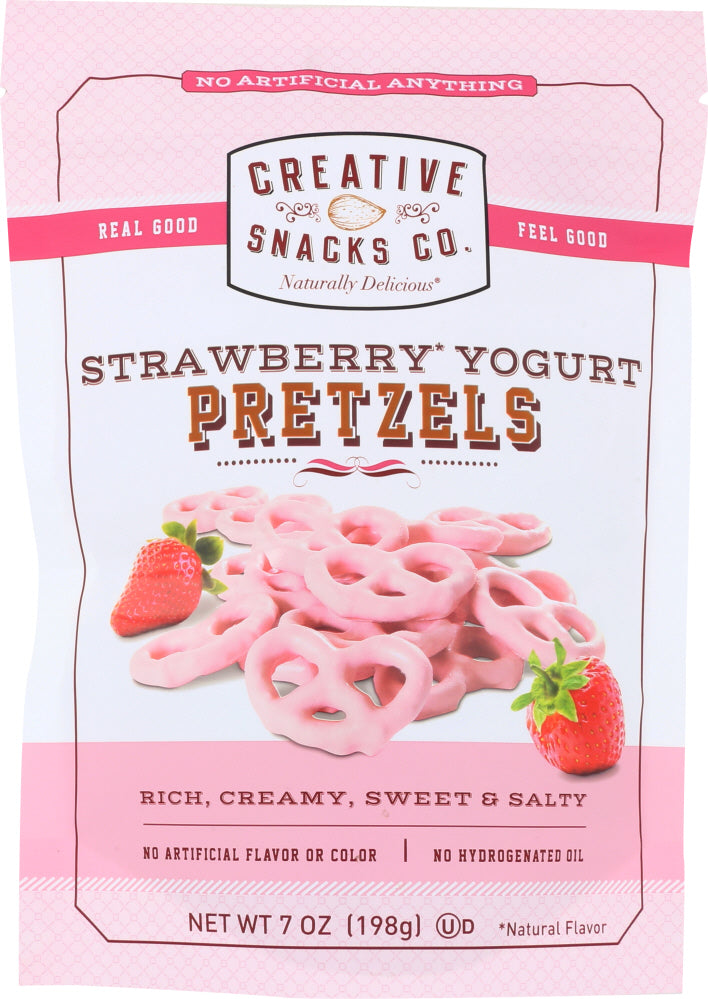 CREATIVE SNACK: Strawberry Yogurt Pretzels, 7 oz - Vending Business Solutions