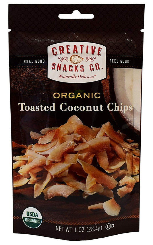 CREATIVE SNACK: Organic Toasted Coconut Chips, 1 oz - Vending Business Solutions