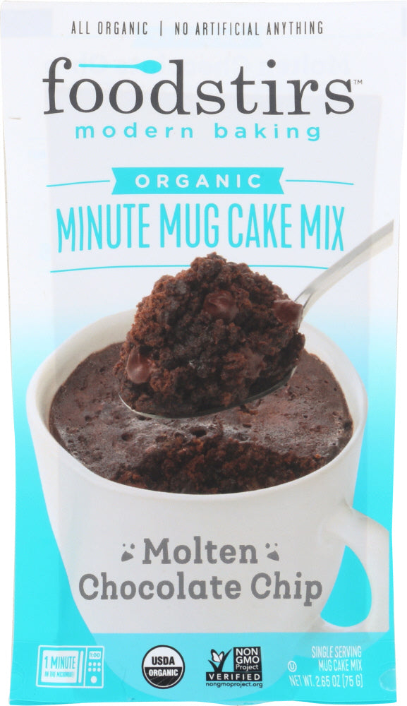 FOODSTIRS: Mix Mug Cake Chocolate Molten, 2.65 oz - Vending Business Solutions
