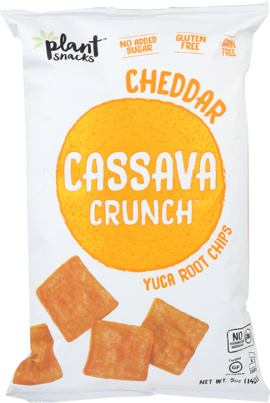 CASSAVA CRUNCH: Yuca Root Chips Cheddar 5 Oz - Vending Business Solutions