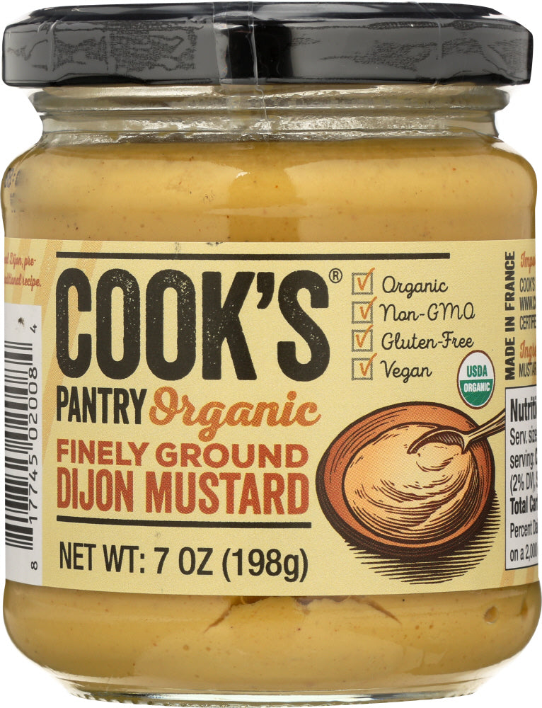 COOKS PANTRY: Organic Finely Ground Dijon Mustard, 7 oz - Vending Business Solutions