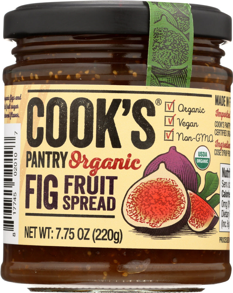 COOKS PANTRY: Organic Fig Fruit Spread, 7.75 oz - Vending Business Solutions