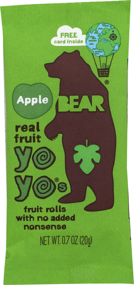 BEAR YOYO: Apple Fruit Rolls Single 0.7 Oz - Vending Business Solutions