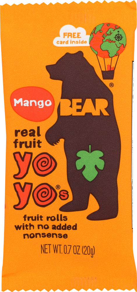 BEAR YOYO: Mango Fruit Rolls Single 0.7 Oz - Vending Business Solutions