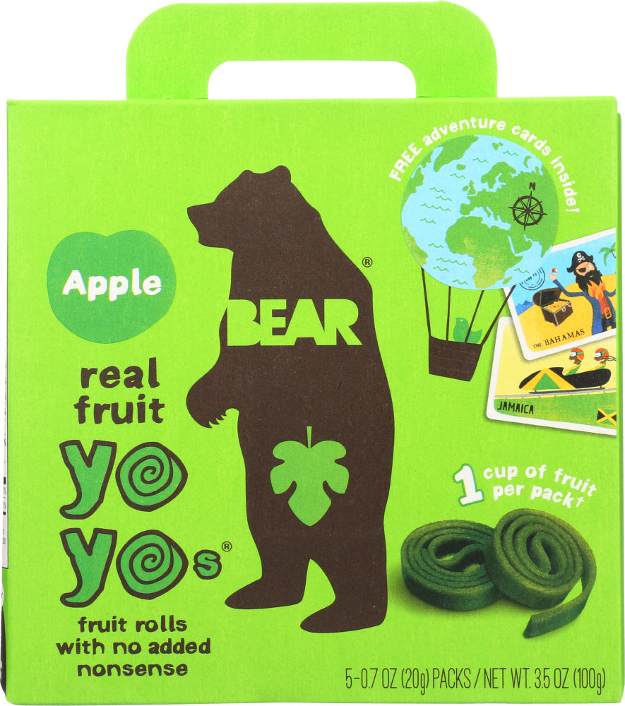 BEAR YOYO: Apple Fruit Rolls 3.5 Oz - Vending Business Solutions