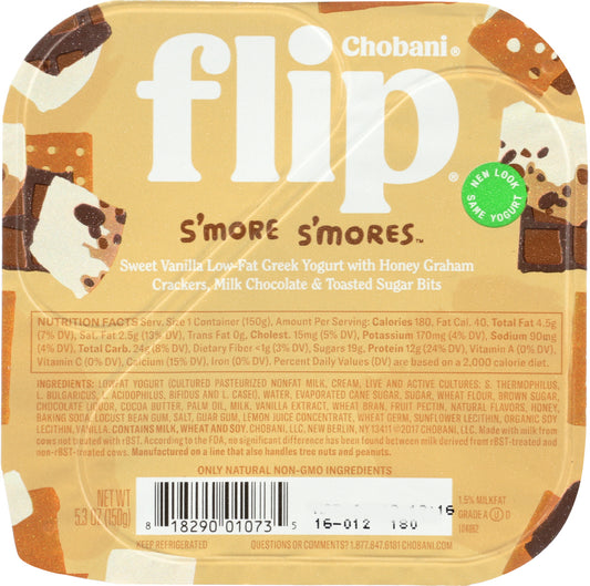 CHOBANI: Yogurt Flip Smore, 5.3 oz - Vending Business Solutions