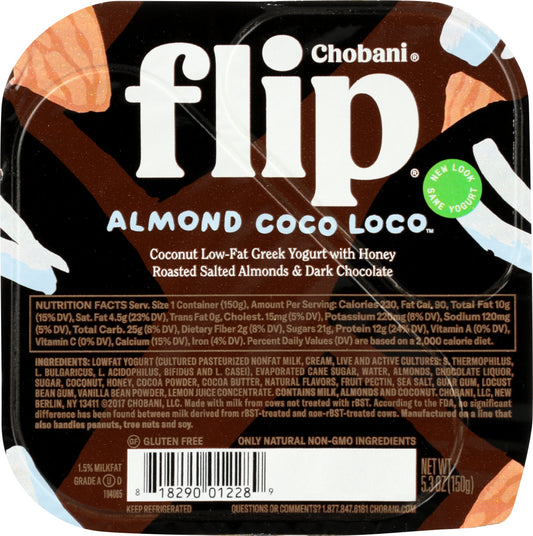CHOBANI: Yogurt Flip Almond Coco Loco, 5.3 oz - Vending Business Solutions