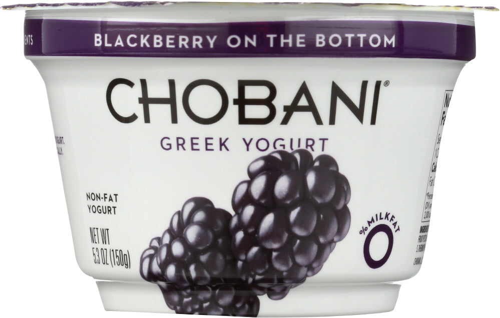 CHOBANI: Fob 0% Fat Blackberry Yogurt, 5.3 oz - Vending Business Solutions