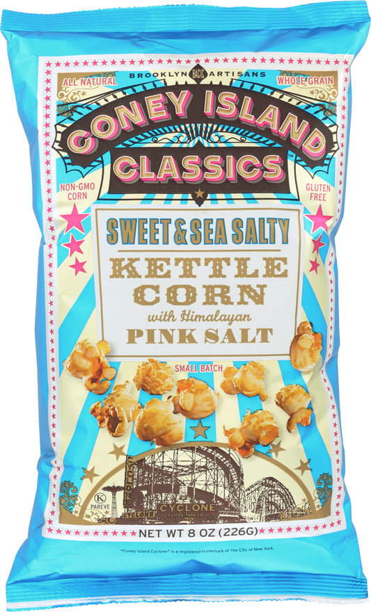 CONEY ISLAND CLASSICS KETTLE CORN: Sweet & Sea Salty Kettle Corn, 8 oz - Vending Business Solutions