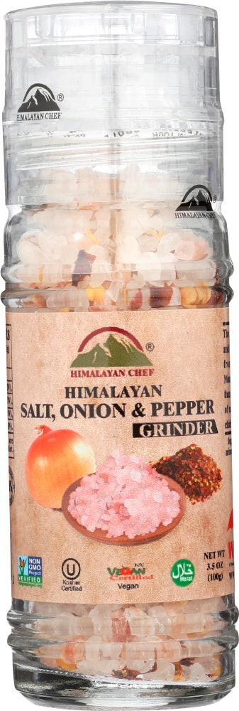 HIMALAYAN CHEF: Grinder Salt Himalayan Pepper Re, 3.53 oz - Vending Business Solutions