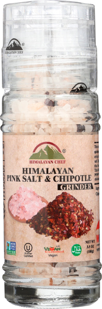 HIMALAYAN CHEF: Grinder Salt Himalayan Pink Ch, 3.53 oz - Vending Business Solutions