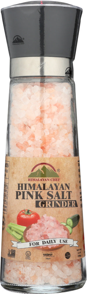 HIMALAYAN CHEF: Grinder Salt Himalayan Pink Re, 13 oz - Vending Business Solutions