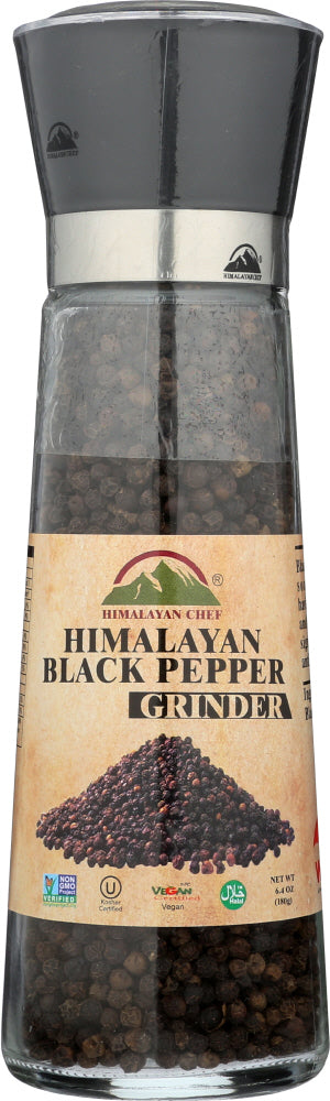 HIMALAYAN CHEF: Pepper Himalayan Black Tall, 6.4 oz - Vending Business Solutions