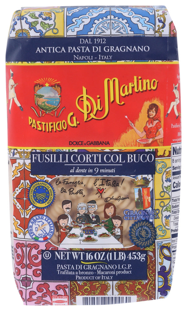 DI MARTINO: Fusilli Corti Col Buco Pasta, 1 lb - Vending Business Solutions