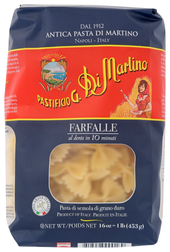 DI MARTINO: Pasta Farfalle, 1 lb - Vending Business Solutions