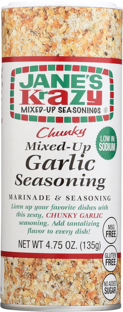 JANES: Chunky Mixed-Up Garlic Seasoning, 4.75 oz - Vending Business Solutions
