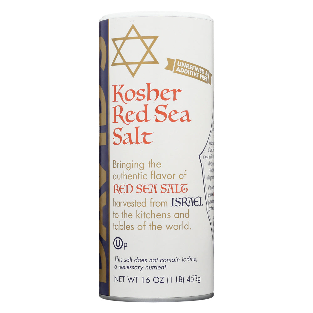 DAVID'S: Kosher Red Sea Salt, 16 oz - Vending Business Solutions