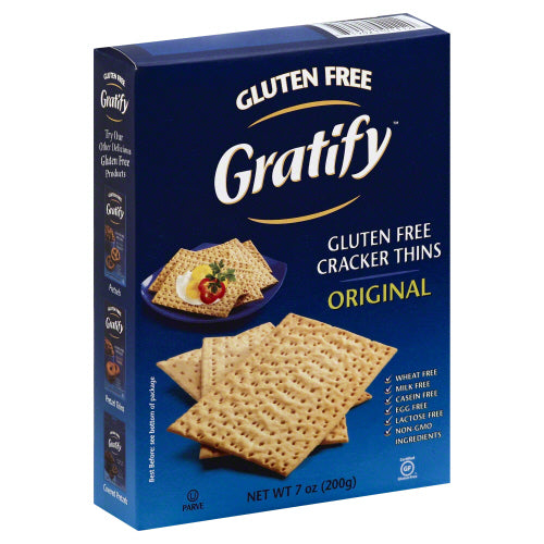 GRATIFY: Cracker Thins Original, 7 oz - Vending Business Solutions