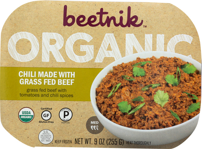 BEETNIK: Chili Made With Organic Grass Fed Beef, 9 oz - Vending Business Solutions