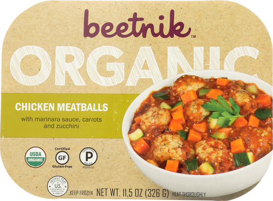 BEETNIK: Organic Chicken Meatballs, 11.5 oz - Vending Business Solutions