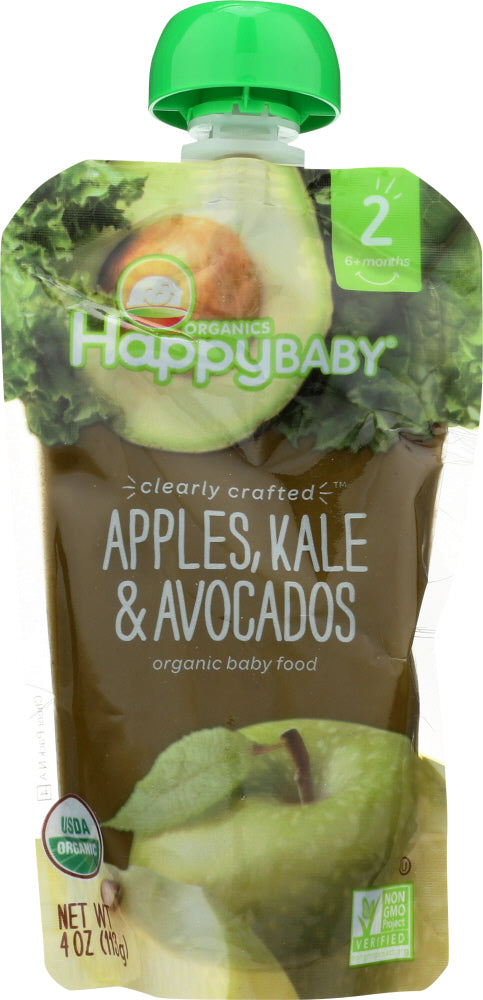 HAPPY BABY: S2 Apple Kale Avocado Organic, 4 oz - Vending Business Solutions