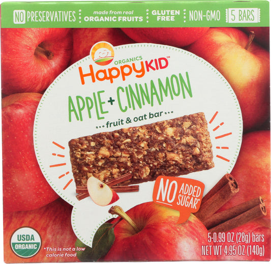 HAPPY KID: Bar Oat Apple & Cinnamon, 4.95 oz - Vending Business Solutions