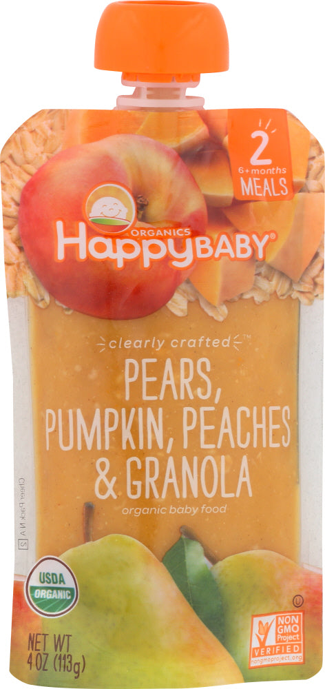 HAPPY BABY: Granola Pear Pumpkin Peach, 4 oz - Vending Business Solutions